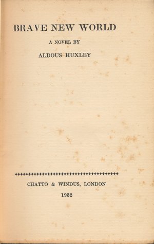 画像1: ALDOUS HUXLEY　Brave New World