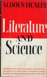 画像: ALDOUS HUXLEY　Literature and Science