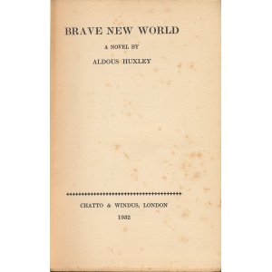 画像: ALDOUS HUXLEY　Brave New World